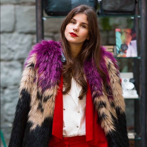 Diesel Black Gold Jackets \u0026 Coats | Diesel San Faux Fur Overcoat | Color: Pink | Size: Xs | Patraporn_Sp's Closet